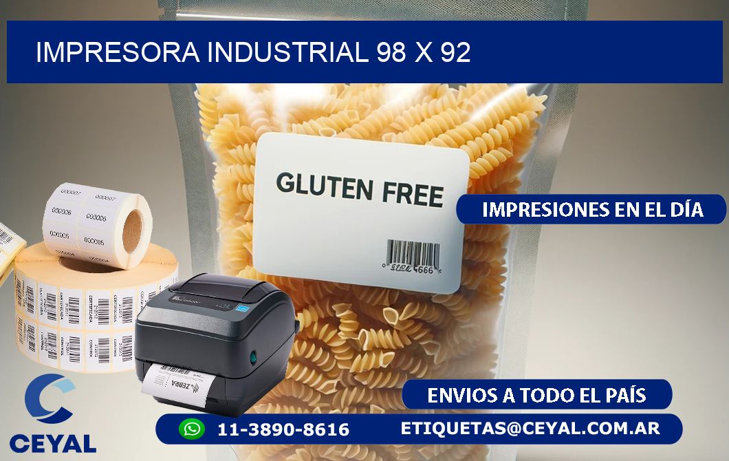 impresora industrial 98 x 92