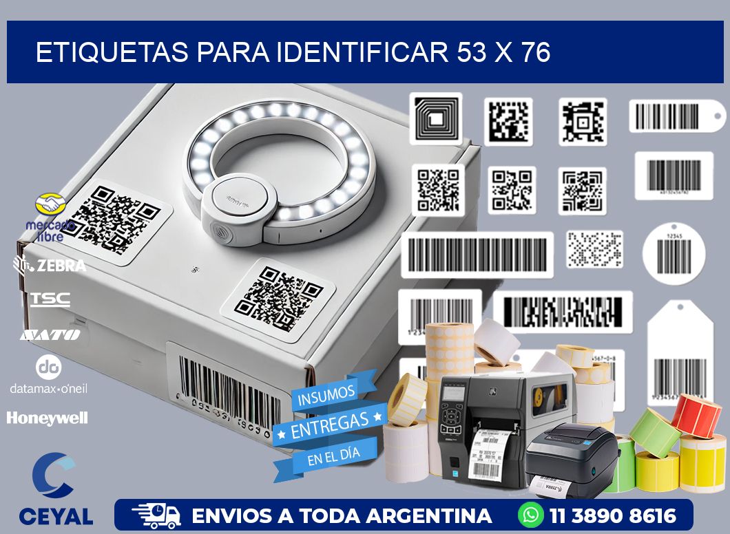 etiquetas para identificar 53 x 76
