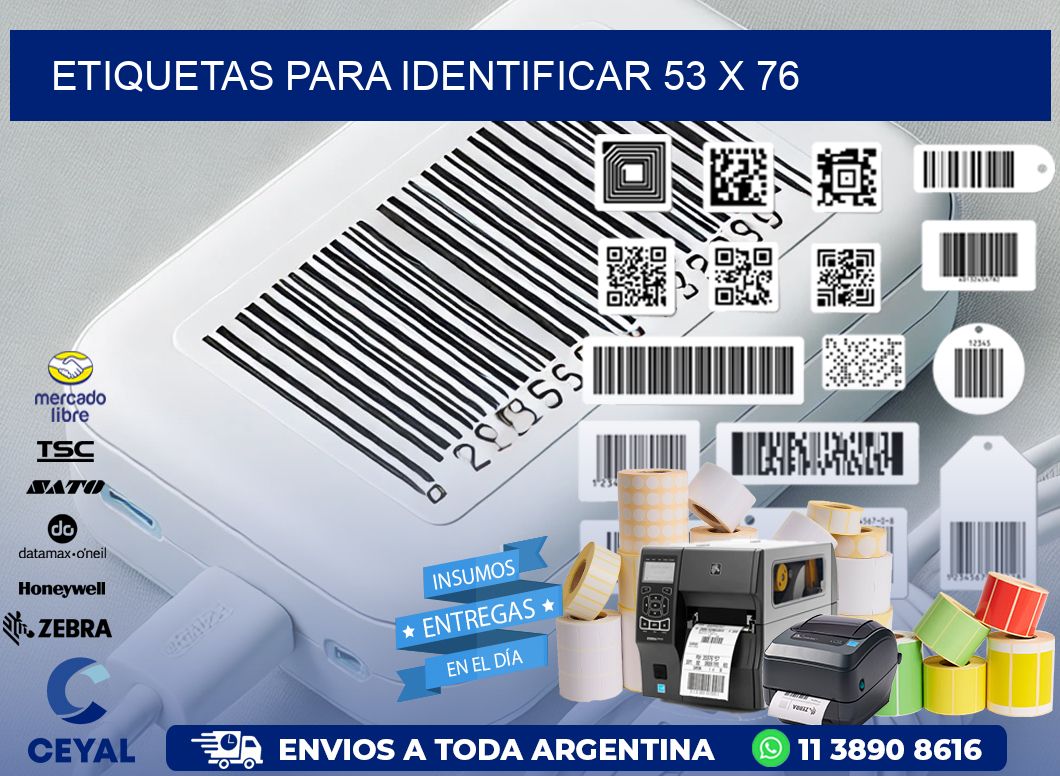 etiquetas para identificar 53 x 76