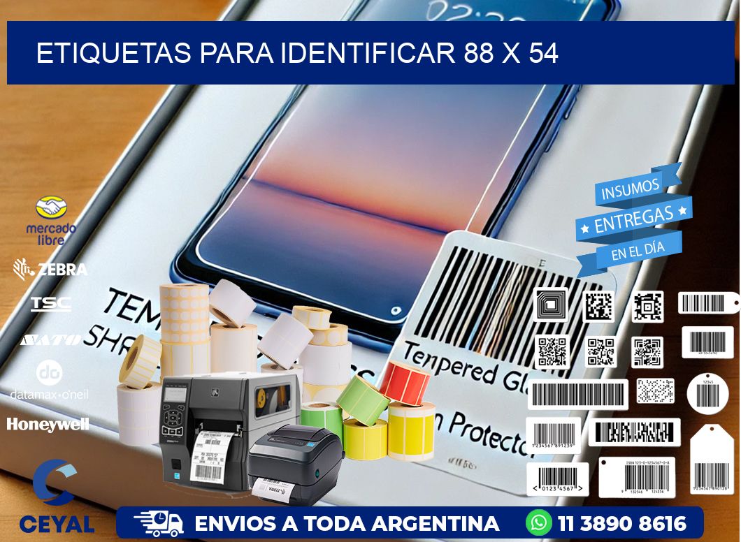 etiquetas para identificar 88 x 54