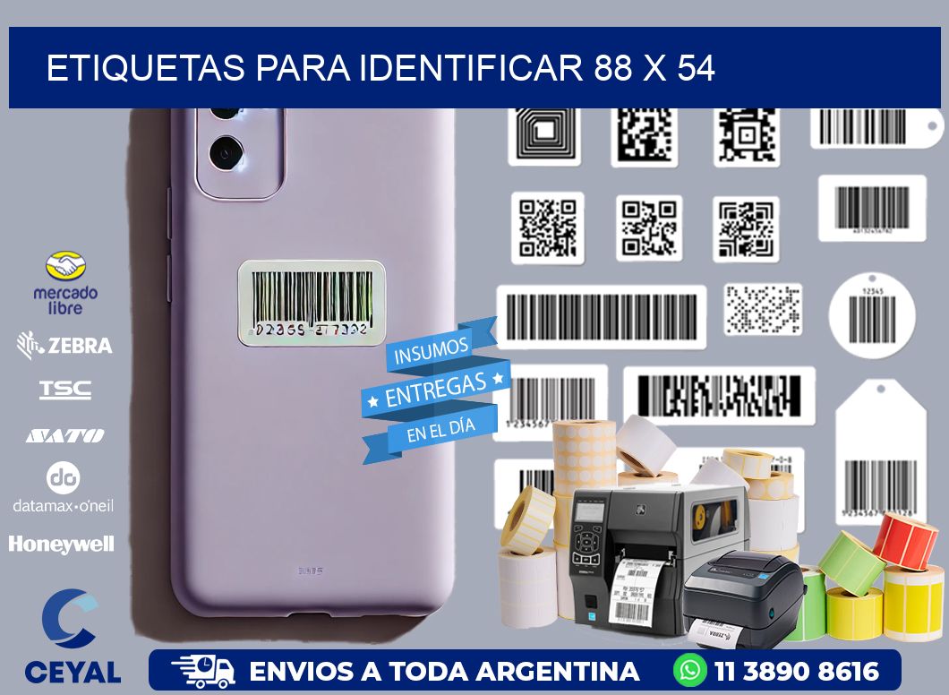 etiquetas para identificar 88 x 54