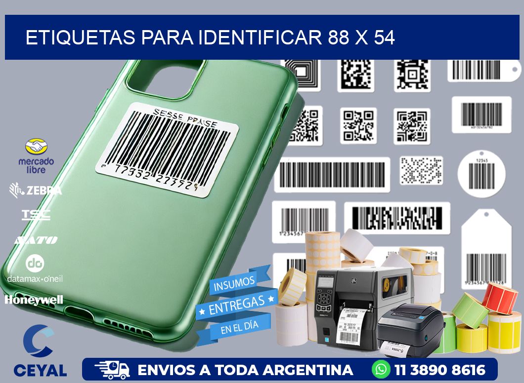 etiquetas para identificar 88 x 54