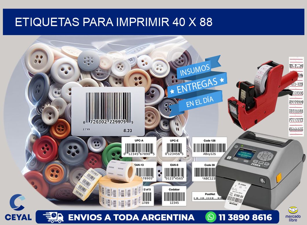 etiquetas para imprimir 40 x 88