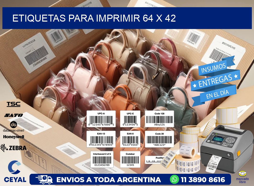 etiquetas para imprimir 64 x 42