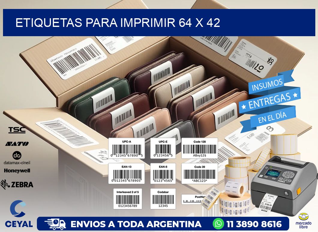 etiquetas para imprimir 64 x 42