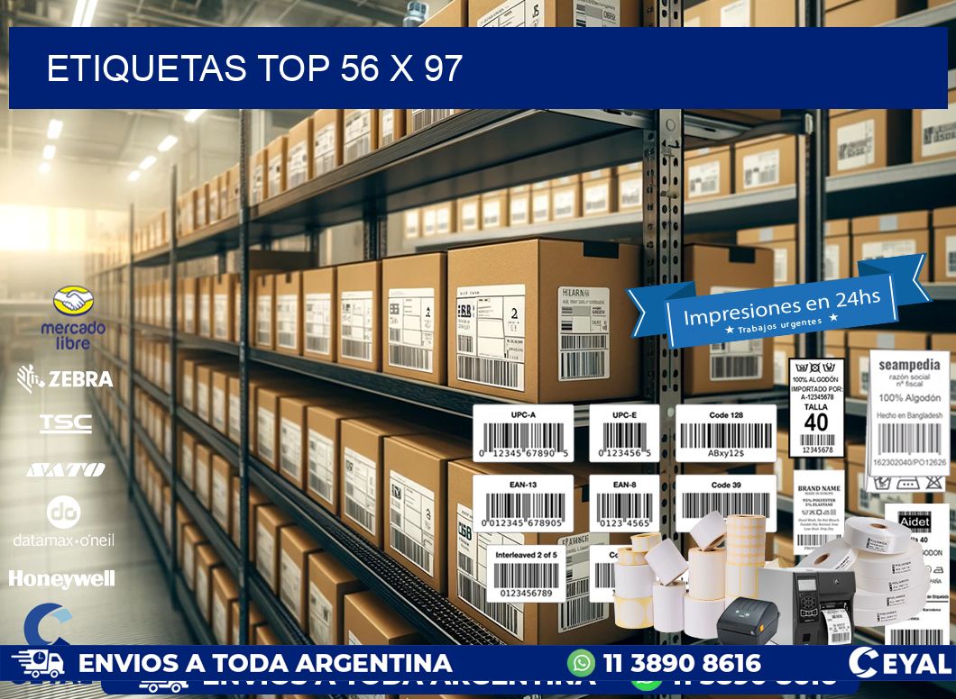 etiquetas top 56 x 97