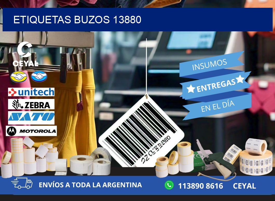 ETIQUETAS BUZOS 13880