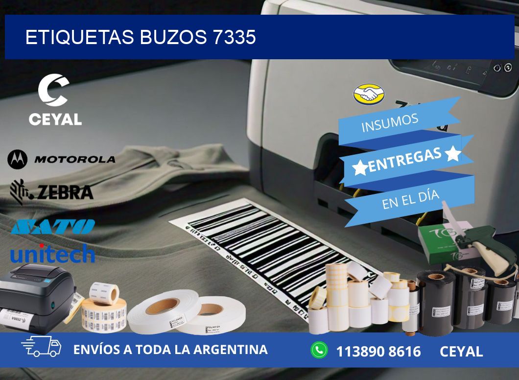 ETIQUETAS BUZOS 7335