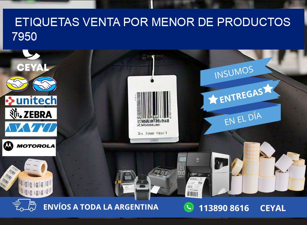 ETIQUETAS VENTA POR MENOR DE PRODUCTOS 7950
