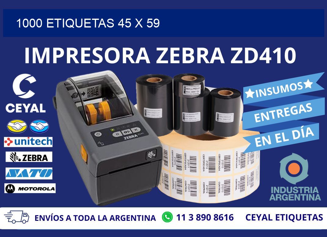 1000 ETIQUETAS 45 x 59