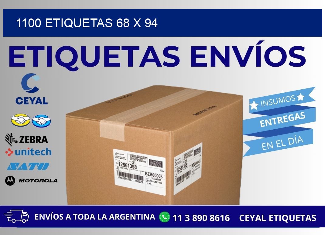 1100 ETIQUETAS 68 x 94