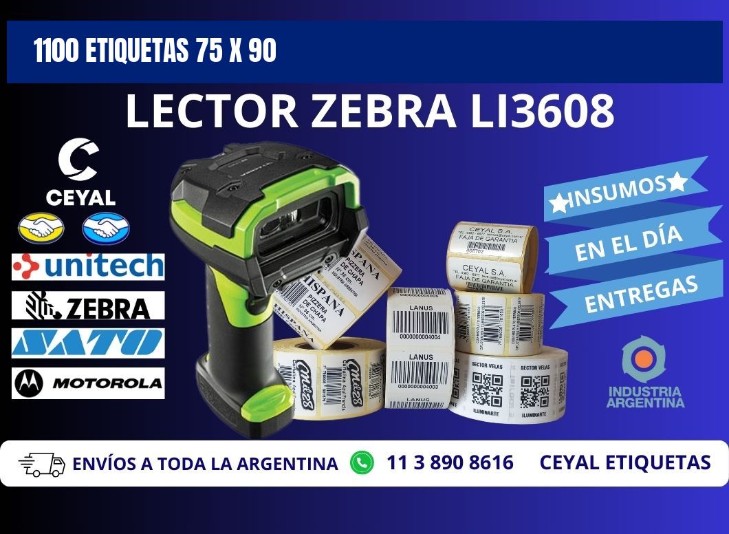 1100 ETIQUETAS 75 x 90