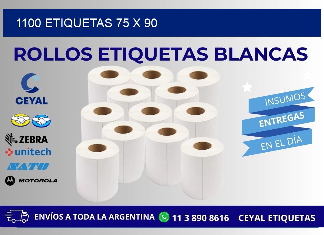 1100 ETIQUETAS 75 x 90