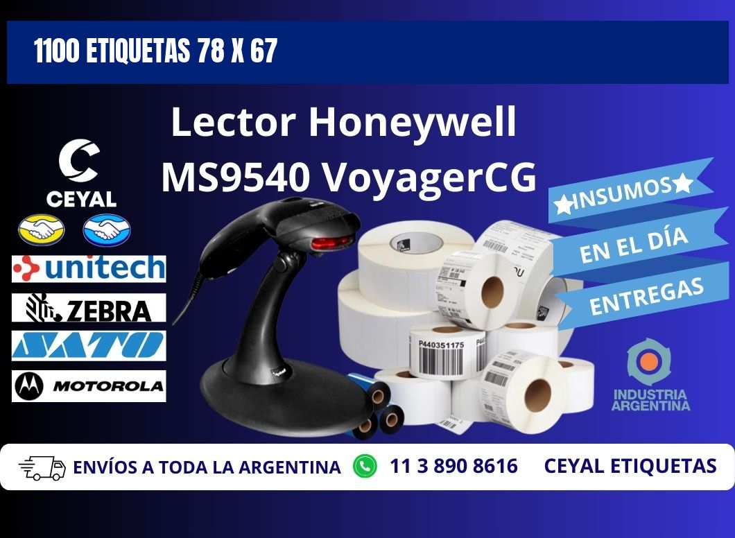 1100 ETIQUETAS 78 x 67