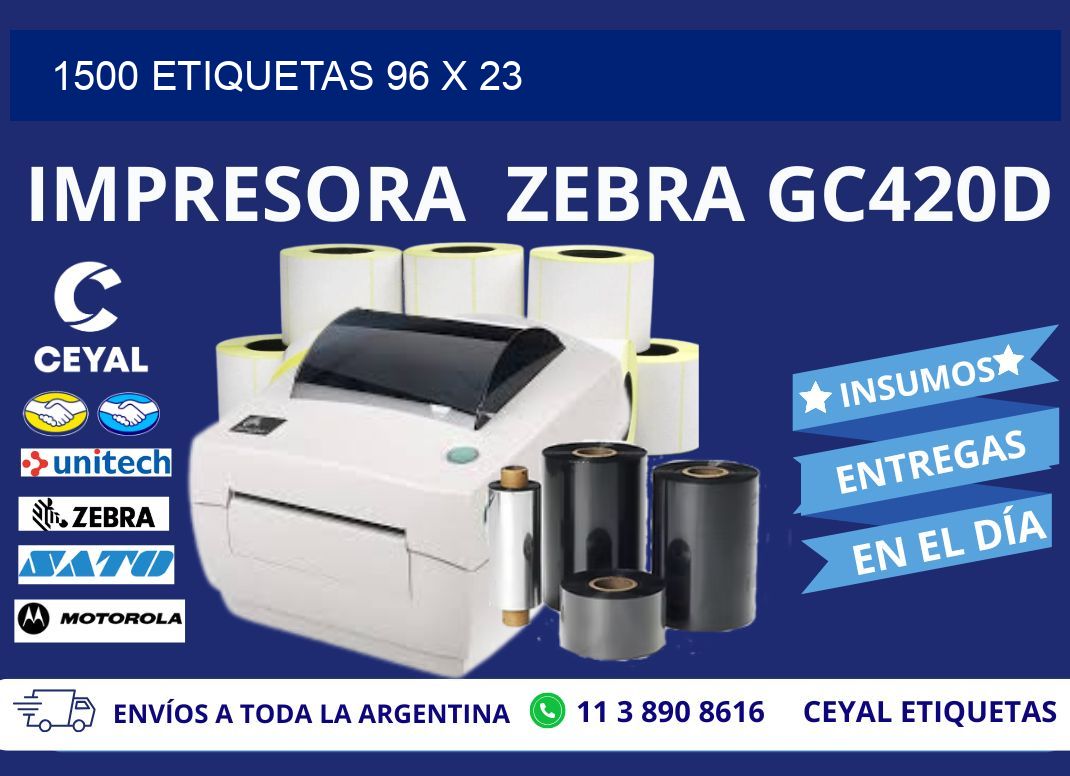 1500 ETIQUETAS 96 x 23