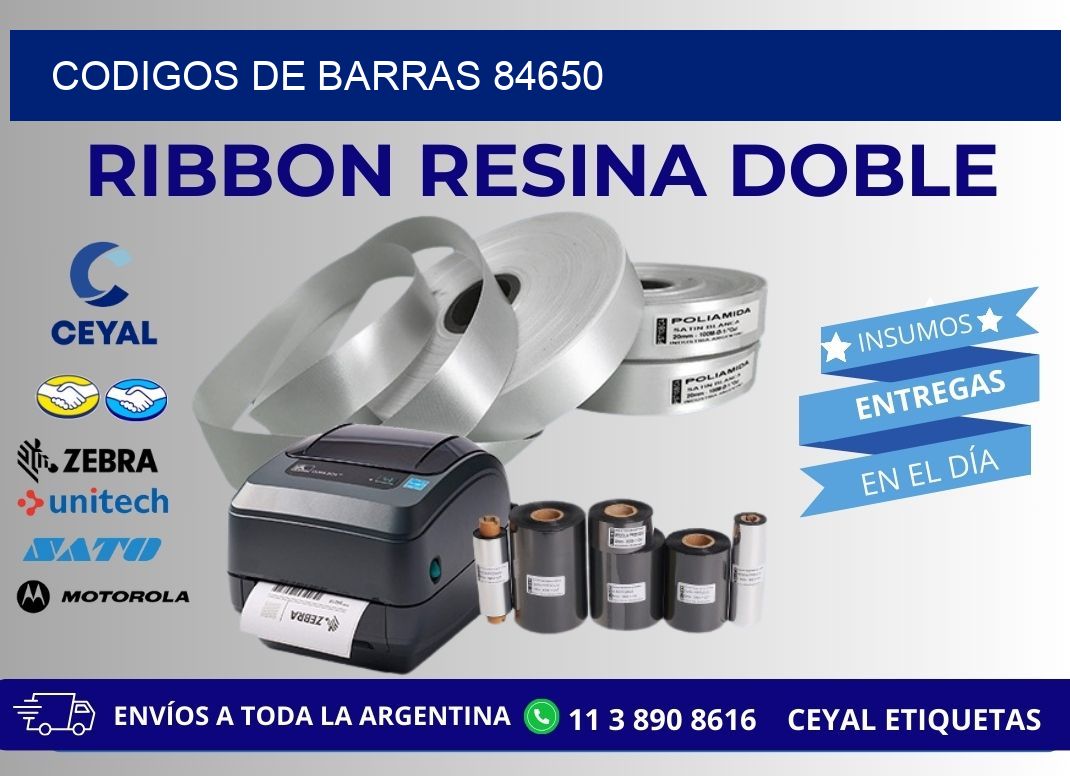 CODIGOS DE BARRAS 84650