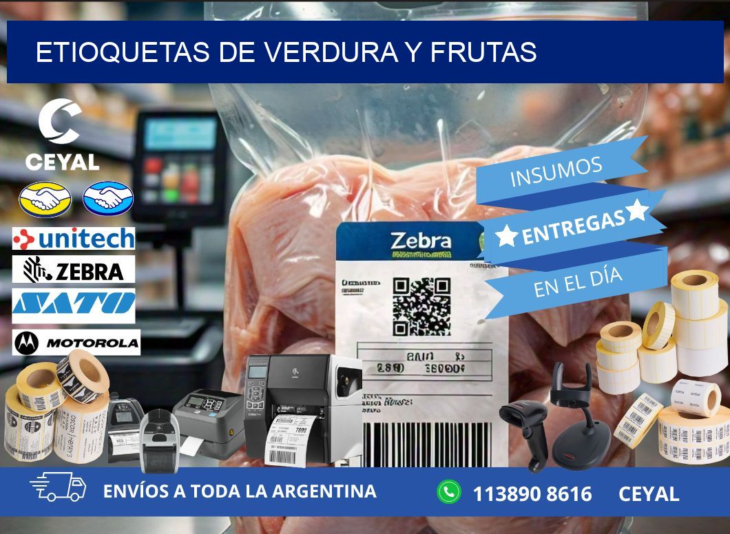 ETIOQUETAS DE VERDURA Y FRUTAS