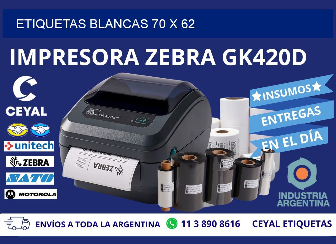ETIQUETAS BLANCAS 70 x 62