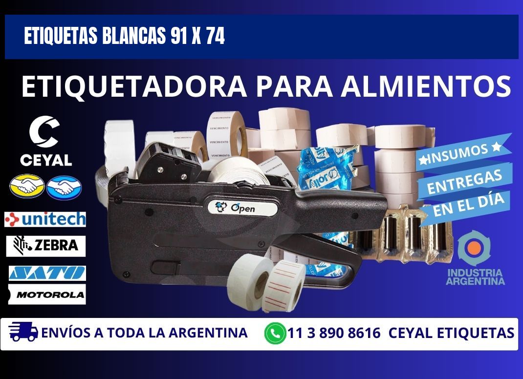 ETIQUETAS BLANCAS 91 x 74