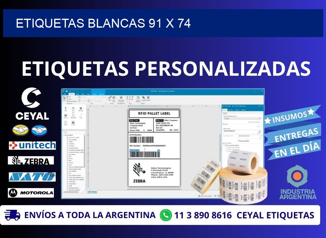 ETIQUETAS BLANCAS 91 x 74