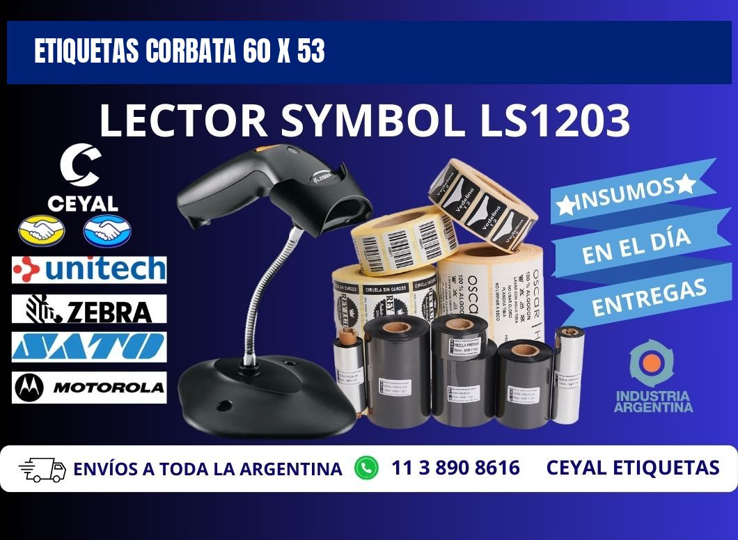 ETIQUETAS CORBATA 60 x 53