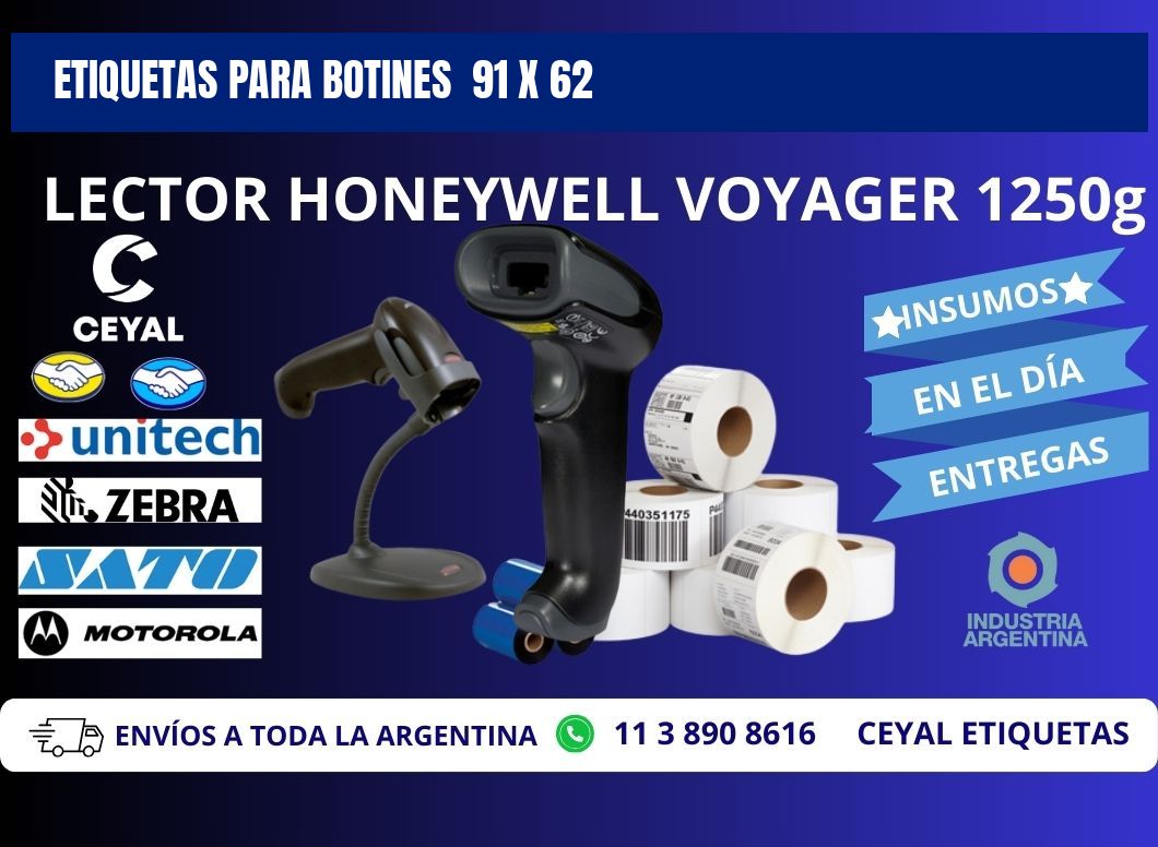 ETIQUETAS PARA BOTINES 91 x 62