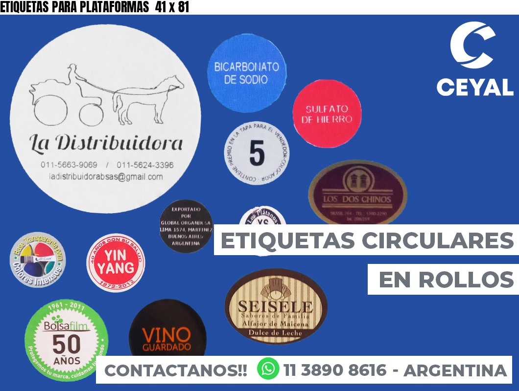 ETIQUETAS PARA PLATAFORMAS 41 x 81