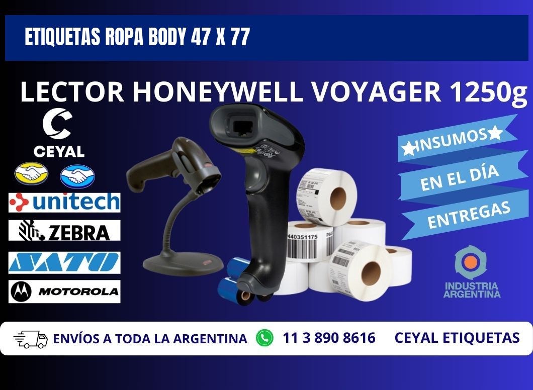 ETIQUETAS ROPA BODY 47 x 77