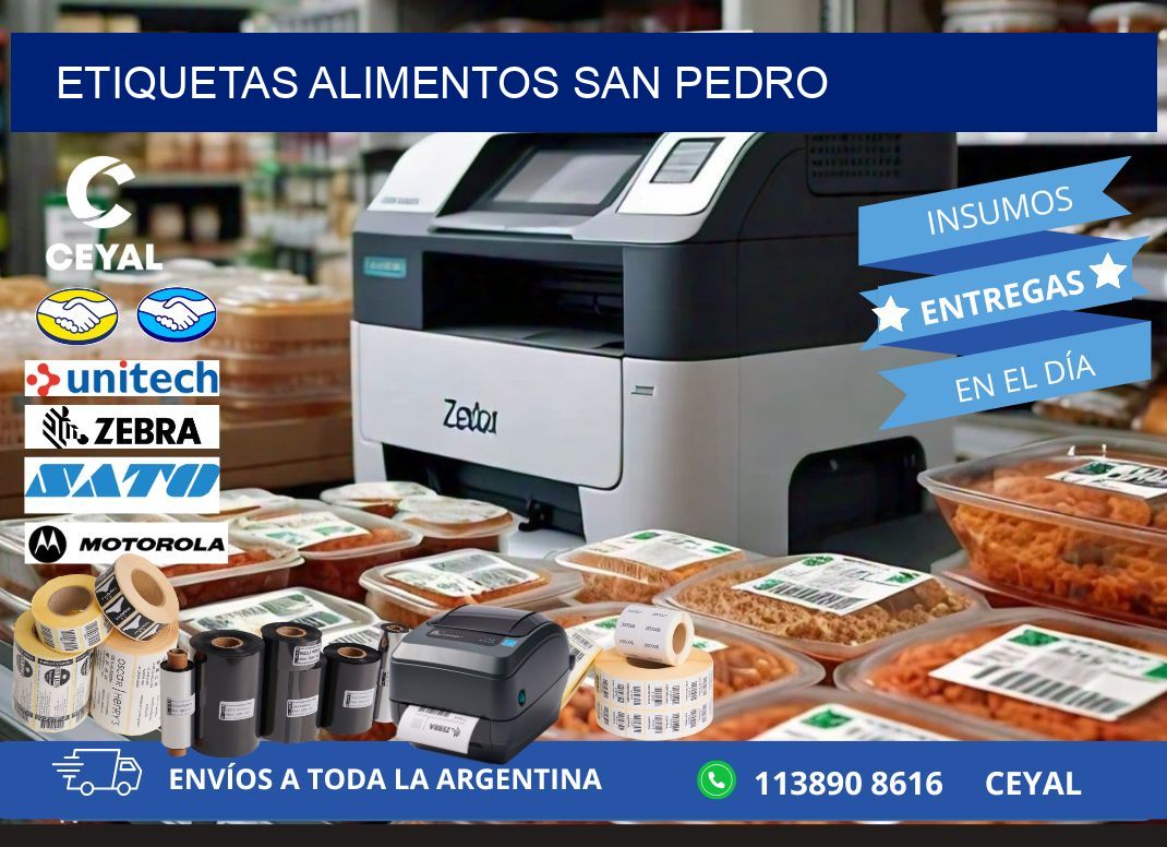 Etiquetas alimentos San Pedro