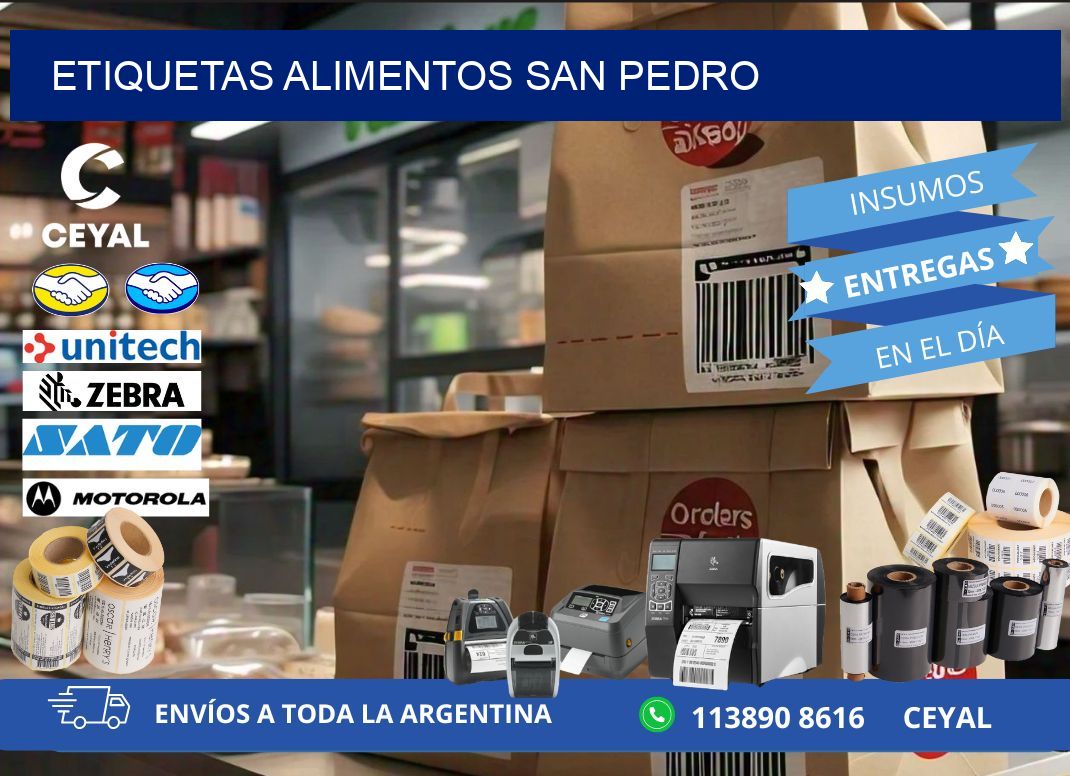 Etiquetas alimentos San Pedro