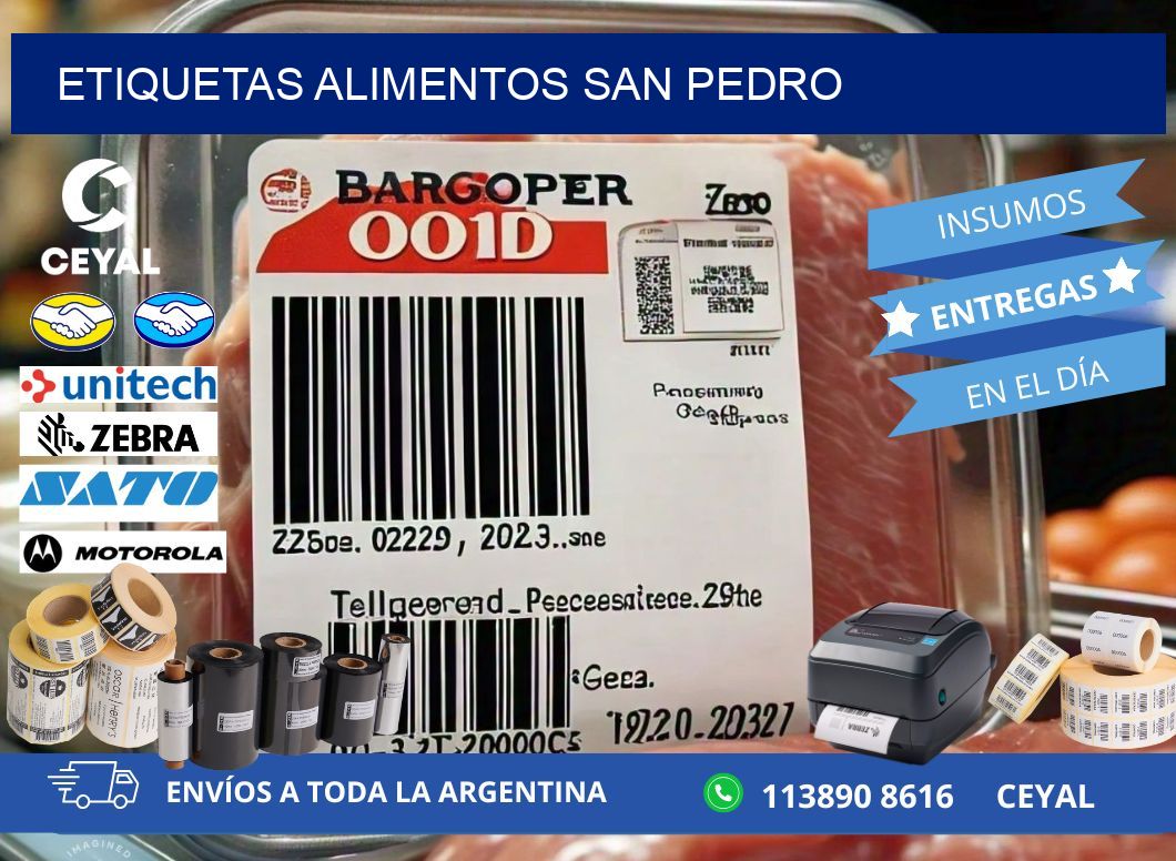 Etiquetas alimentos San Pedro