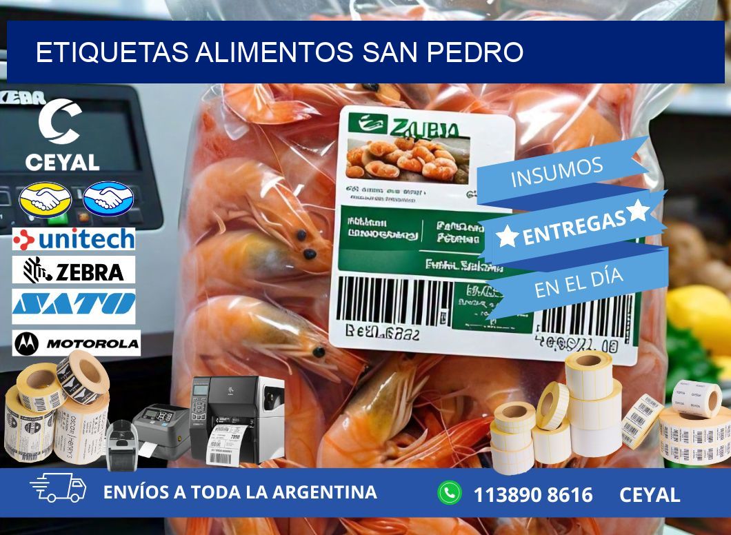 Etiquetas alimentos San Pedro