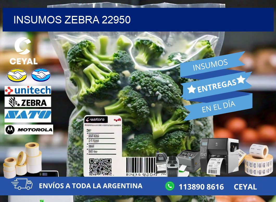 INSUMOS ZEBRA 22950