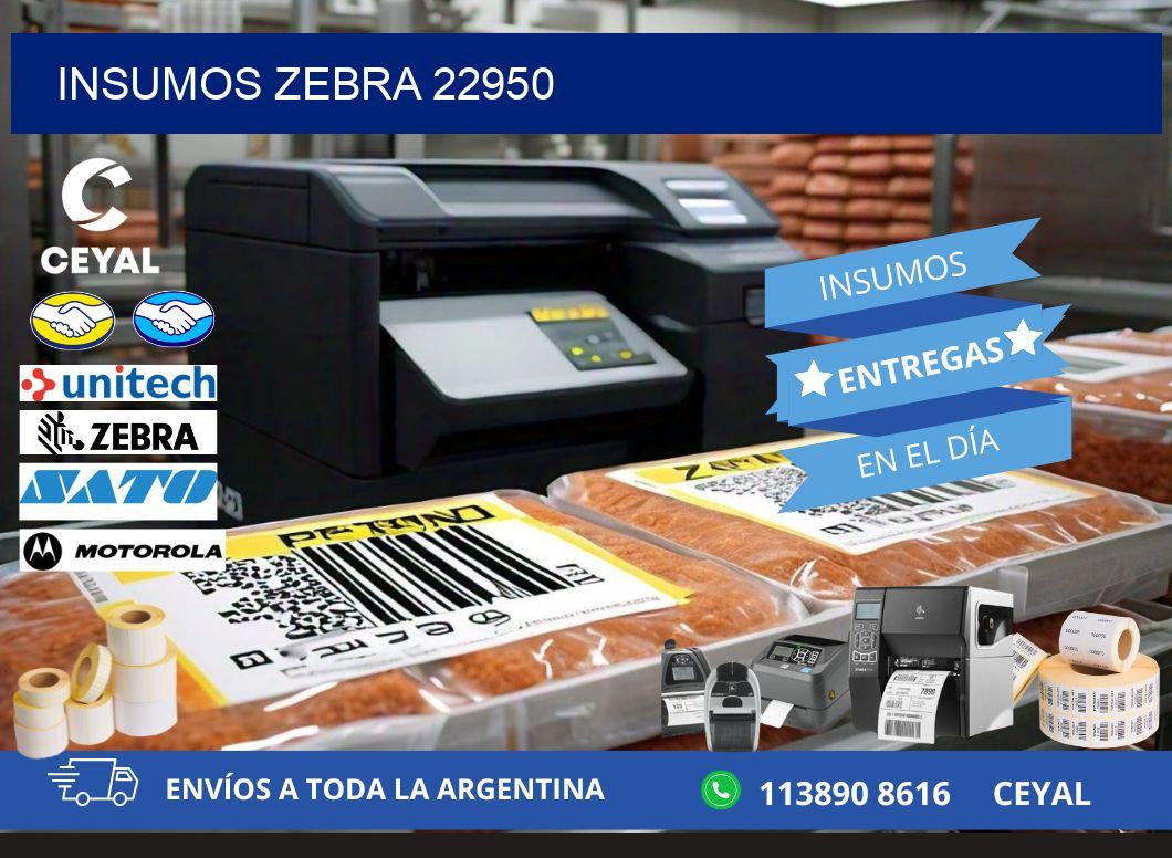 INSUMOS ZEBRA 22950
