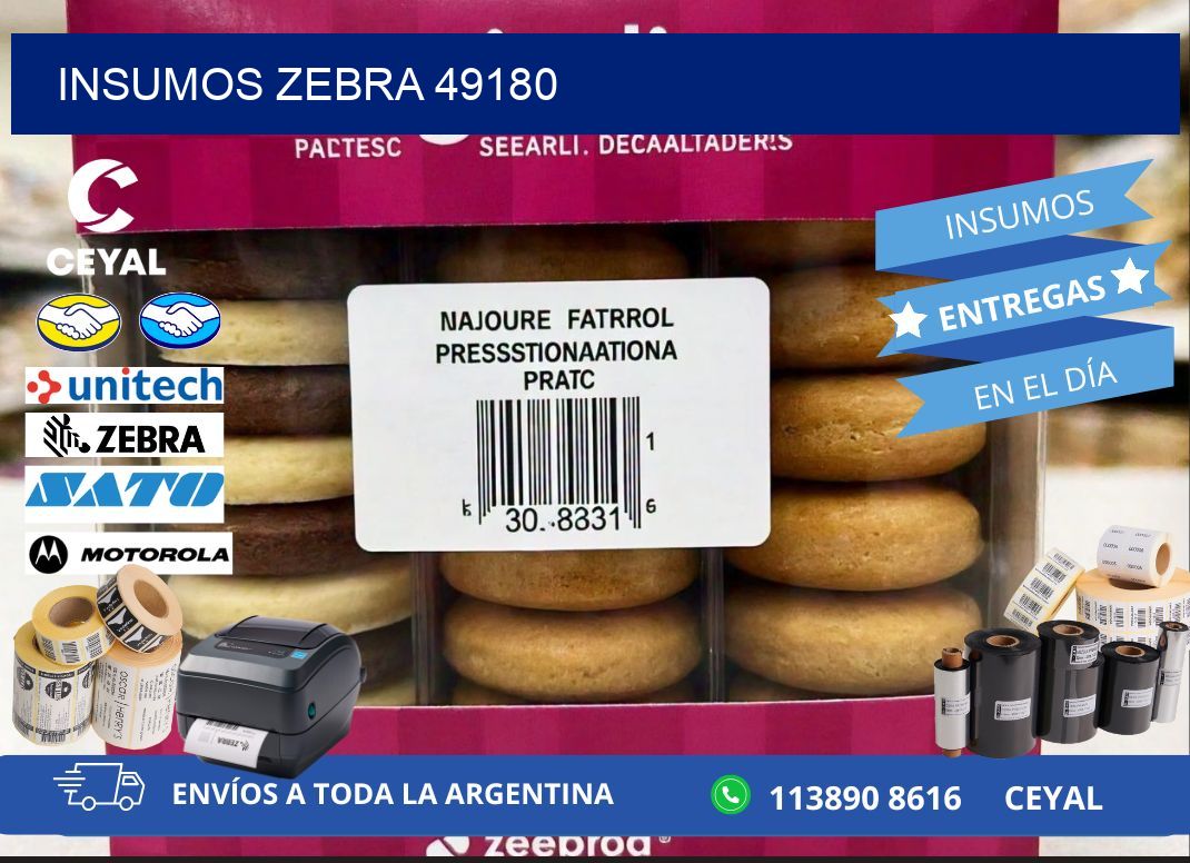 INSUMOS ZEBRA 49180