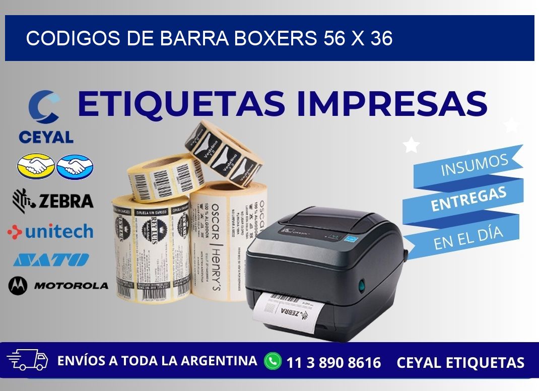 CODIGOS DE BARRA BOXERS 56 x 36