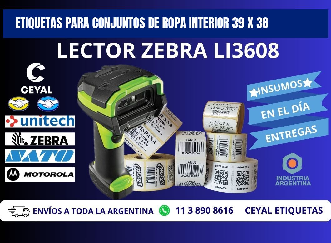 ETIQUETAS PARA CONJUNTOS DE ROPA INTERIOR 39 x 38