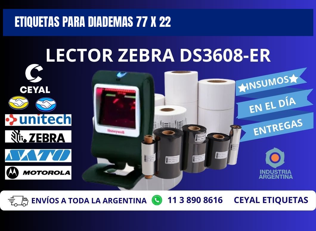 ETIQUETAS PARA DIADEMAS 77 x 22