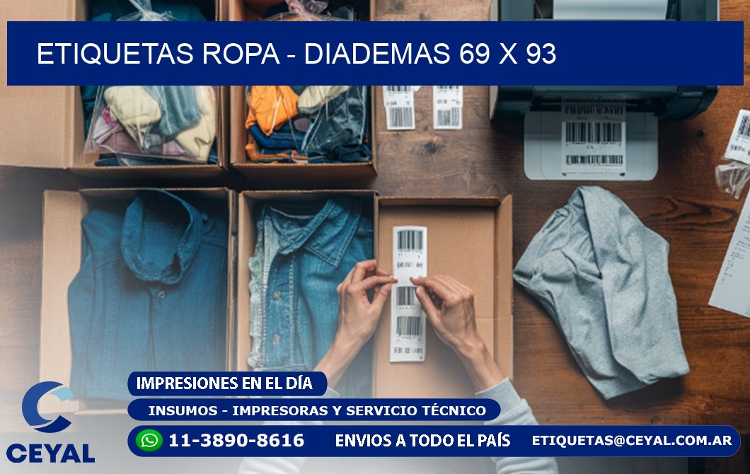 ETIQUETAS ROPA - DIADEMAS 69 x 93