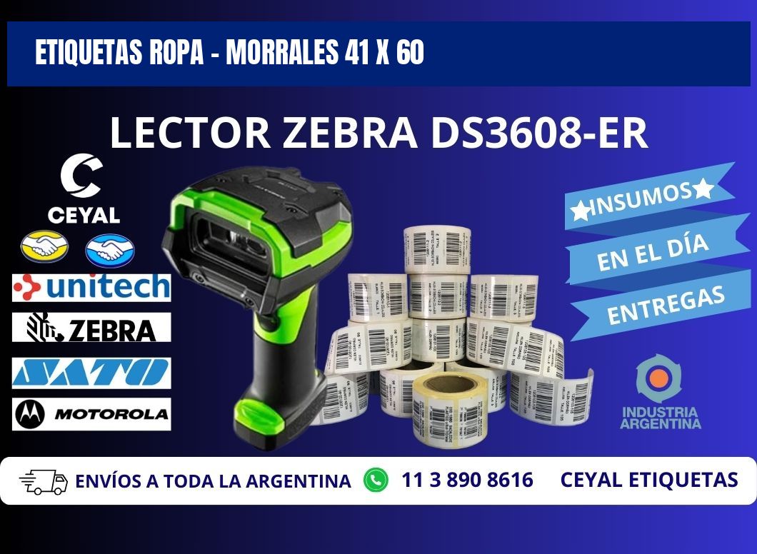 ETIQUETAS ROPA - MORRALES 41 x 60