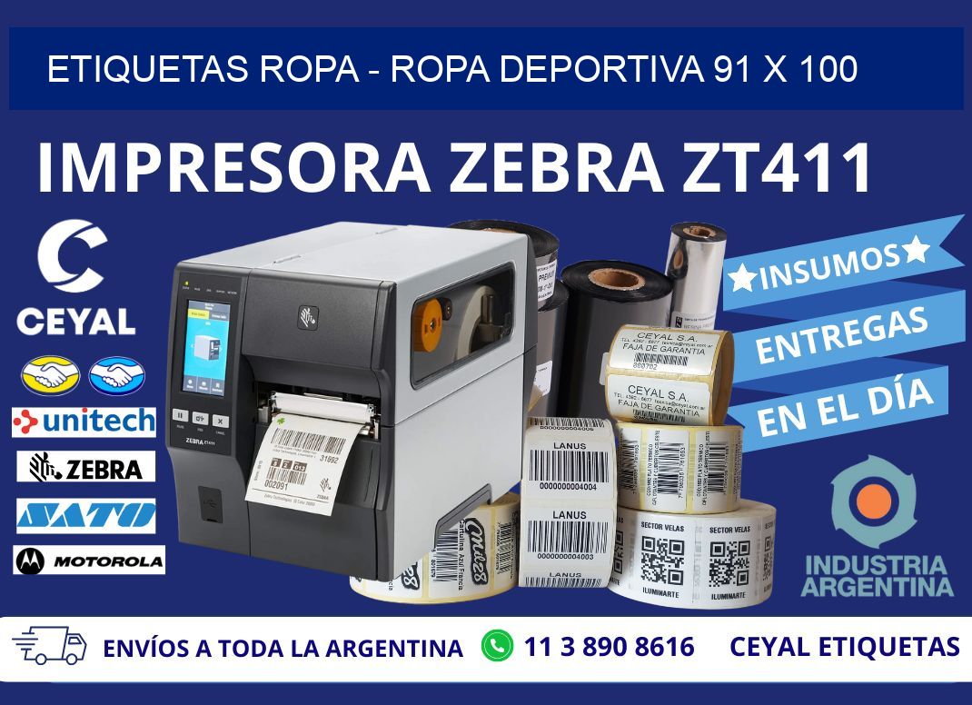 ETIQUETAS ROPA – ROPA DEPORTIVA 91 x 100