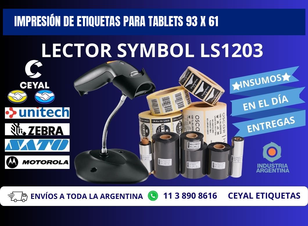 IMPRESIÓN DE ETIQUETAS PARA TABLETS 93 x 61