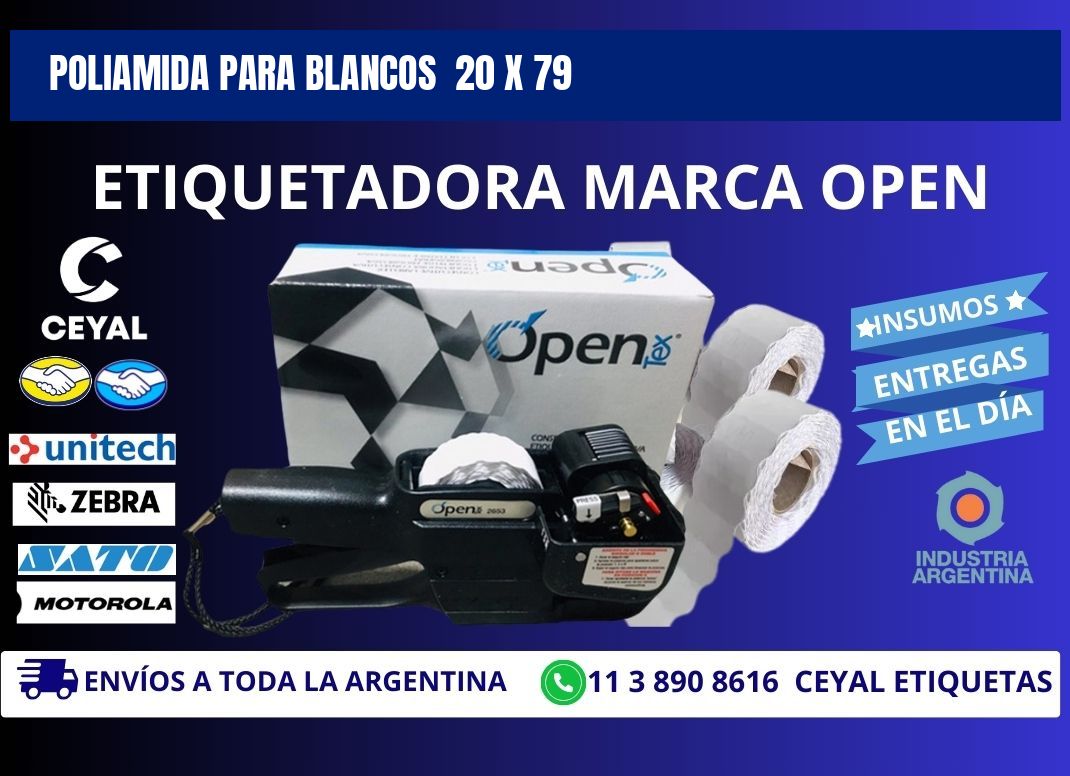 POLIAMIDA PARA BLANCOS 20 x 79