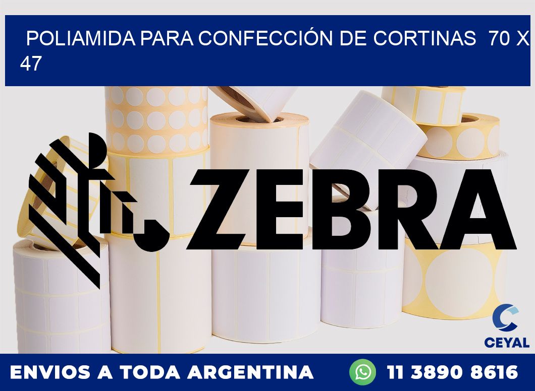 POLIAMIDA PARA CONFECCIÓN DE CORTINAS 70 x 47