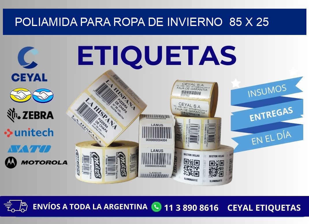 POLIAMIDA PARA ROPA DE INVIERNO 85 x 25