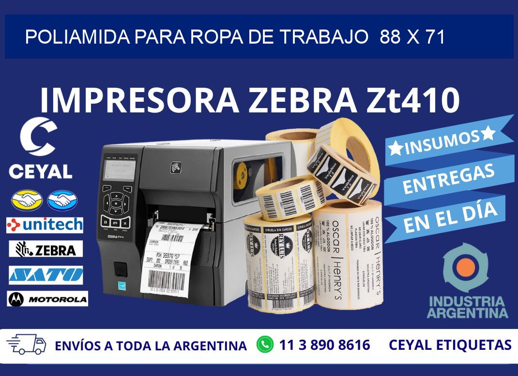 POLIAMIDA PARA ROPA DE TRABAJO 88 x 71