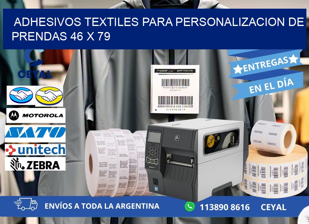 ADHESIVOS TEXTILES PARA PERSONALIZACION DE PRENDAS 46 x 79