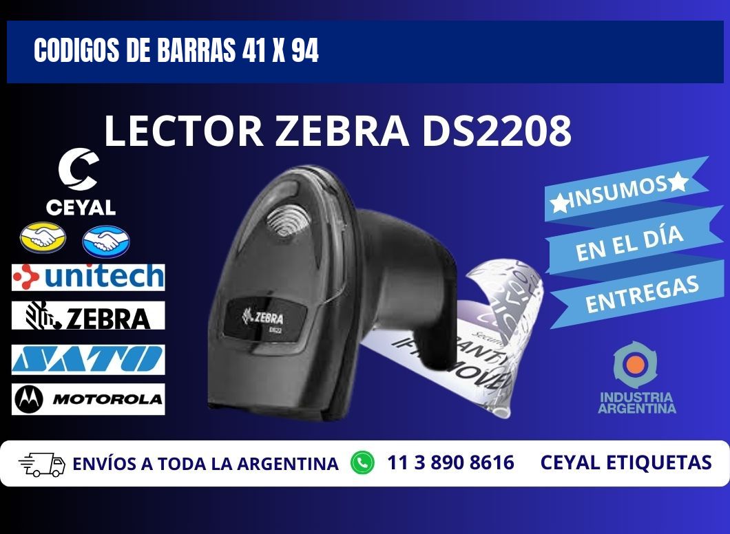 CODIGOS DE BARRAS 41 x 94