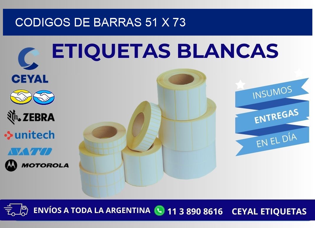 CODIGOS DE BARRAS 51 x 73