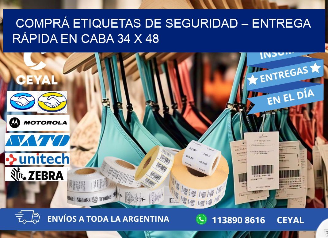 COMPRÁ ETIQUETAS DE SEGURIDAD – ENTREGA RÁPIDA EN CABA 34 x 48